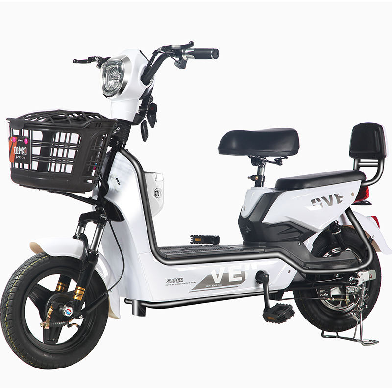 加州豹電動車新國標(biāo)48V踏板助力小型電瓶車長跑王電動自行車女士